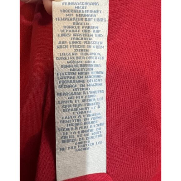 Boden Women Red Dress Size 12 Cap Sleeve Pleated Heavyweight Christmas - Picture 10 of 11